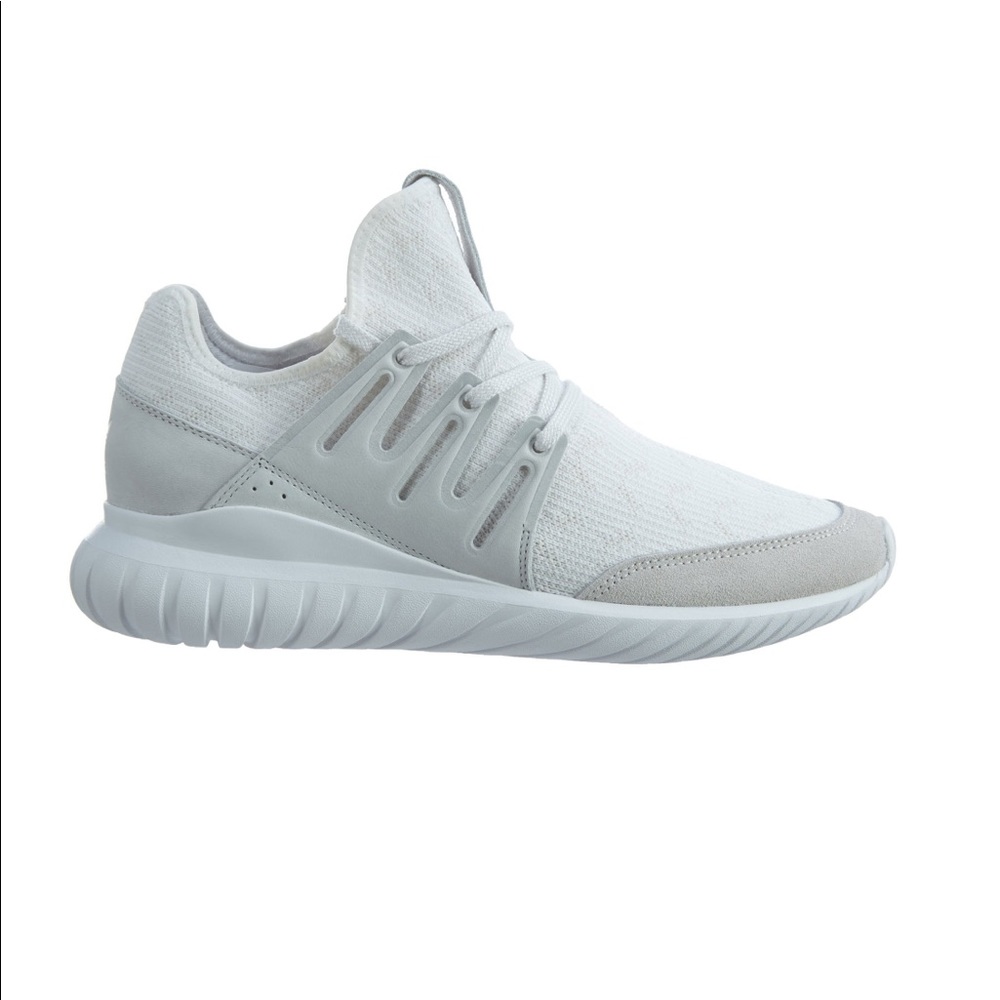 Adidas tubular radial prime knit sneakers - white